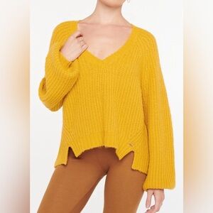 Savage X Fenty mustard yellow knit sweater
